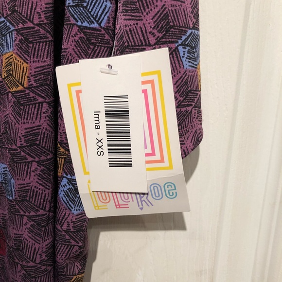LuLaRoe Irma Top XXS - Picture 4 of 4